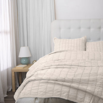 Ruie Cotton Ivory Sham - King