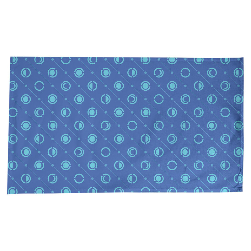 Classic Moon Phases Tablecloth, Blue/Teal