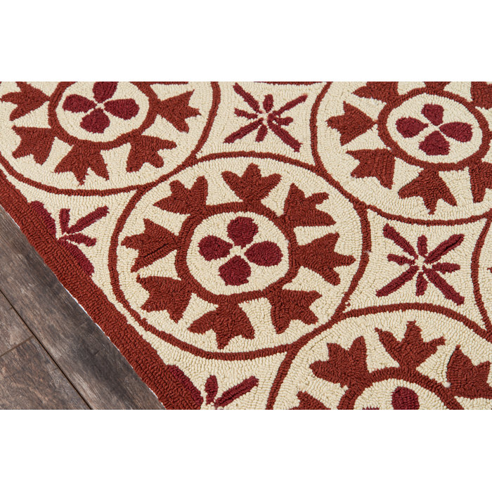 Charlton Home® St James Hand Hooked Geometric Rug | Wayfair