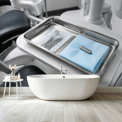 Peel and Stick Wallpaper Wall Mural Dentist office Wall Art Self Adhesive and Removable