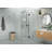 Halo 45 in. x 39 in. x 78 in. 90-degree Fully Frameless Glass Hinged Shower Enclosure-91036248