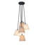 Fango 5 - Light Beige/Brown Cluster Pendant
