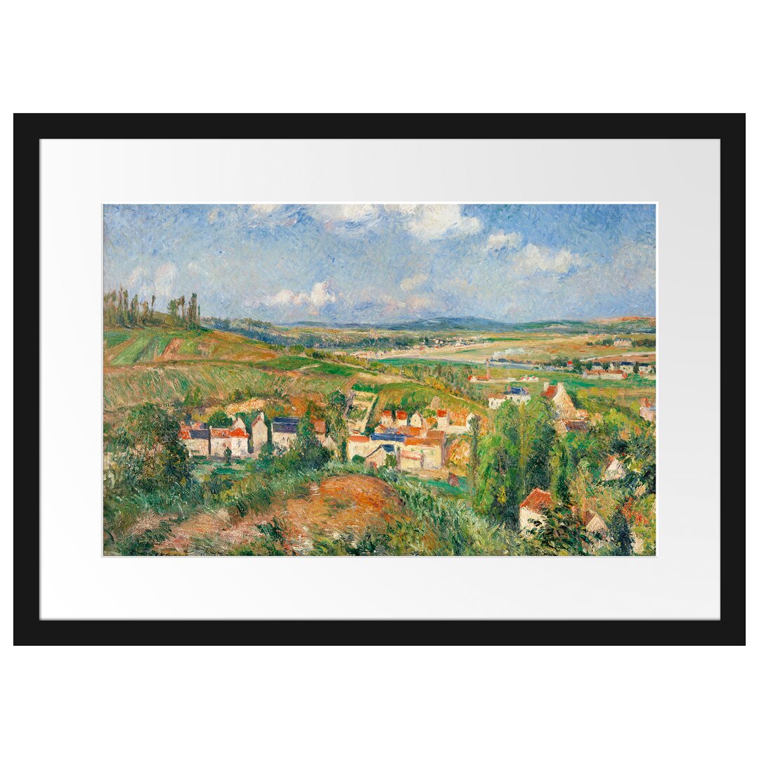 Gerahmter Kunstdruck L'hermitage En Été Pontoise von Camille Pissarro