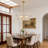 6-light Modern Dimmable 2-tiered Glass Chandelier