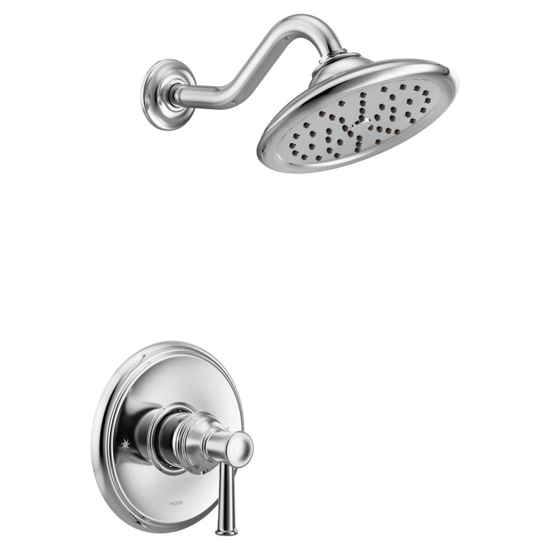 Ensemble de garniture de douche à 1 poignée éco-performante Belfield M-CORE 3-Series, valve requise, Chrome