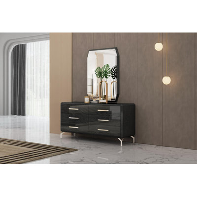  Extension de commode double 67 x 20 x 32 en verre transparent ou acier inoxydable