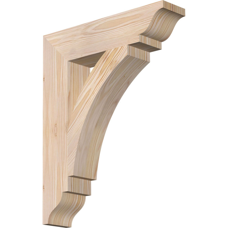 Thorton Traditional Bracket, Douglas Fir (Smooth), 20"H x 3.5"W x 16"D