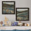 «Copper Dusk I», ensemble de 2 peintures sur toile encadrées-663921990-663921969