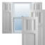 True Fit PVC San Miguel Mission Style Fixed Mount Shutters-64465931-64465936-64465958