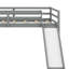 L-Shaped Loft Bed With Ladder And Slide-728038386