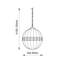 Kacey 1 - Light Bronze Single Pendant