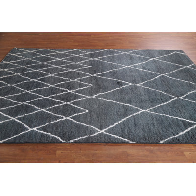 Tapis indien marocain fait à la main 6 x 9