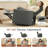 40" Wide Power Swivel Recliner with USB Charging Faux Fur Rocking Barrel Chair-1548512528
