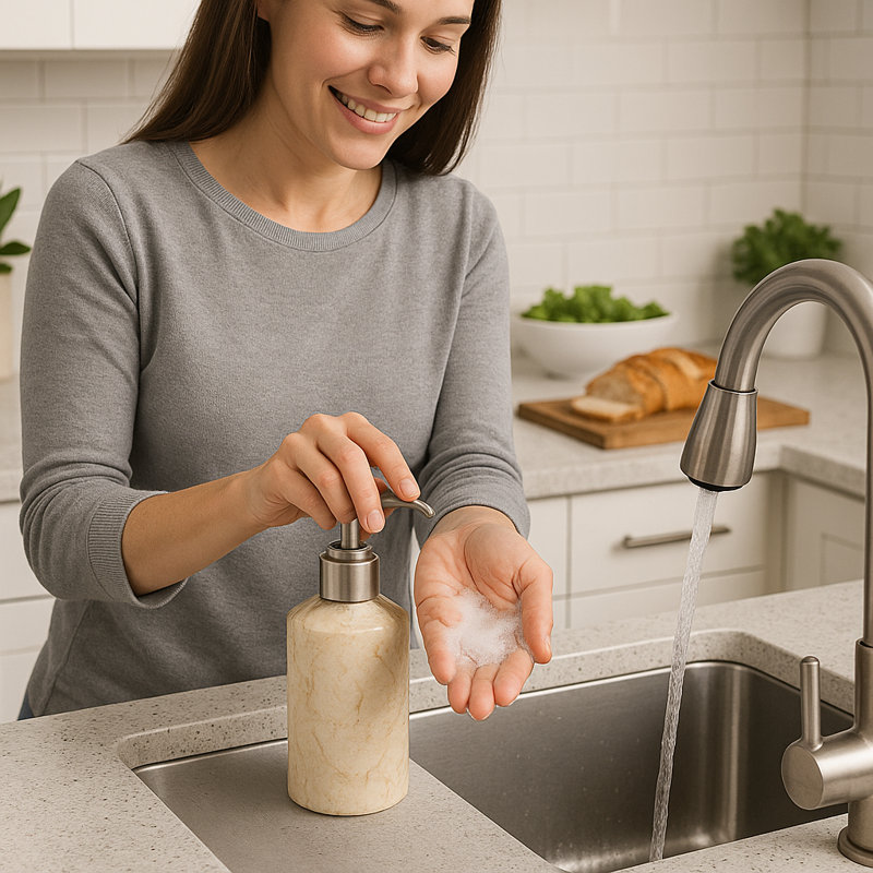 Amalie Marble Bathroom Accessory