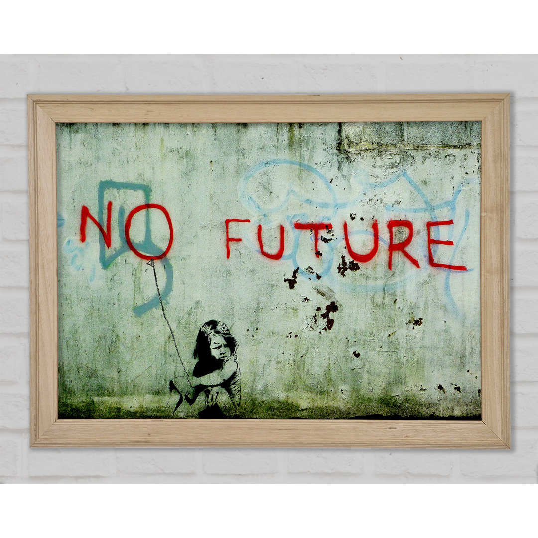 No Future Clean - Single Picture Frame Typography