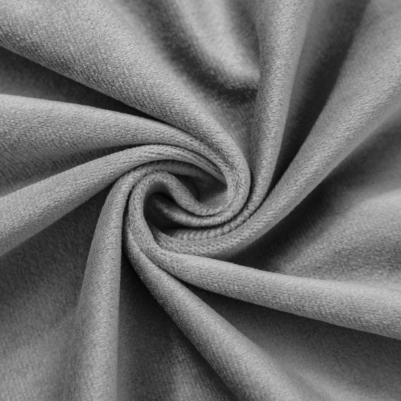 Velvet Noise Reducing Room Darking Grommet Curtain Panels for Home & Office, Gray, 52" W x 120" L