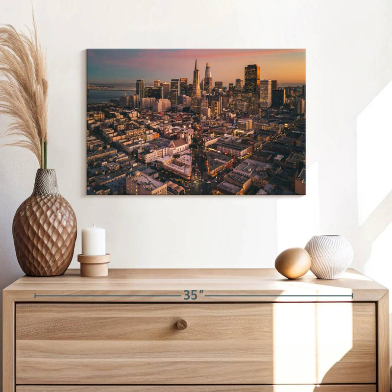San Francisco Dusk Vibes, H 16 po x l 24 po