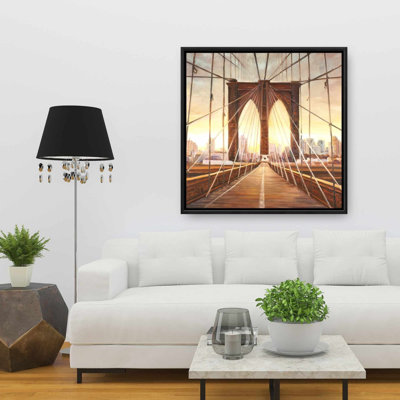 «Sunset On The Brooklyn Bridge» sur toile