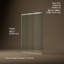 Pleat Frameless Sliding Bath Door-1558757538