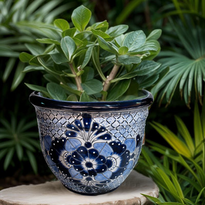 Desert Bloom Talavera Classic Bell Planter 