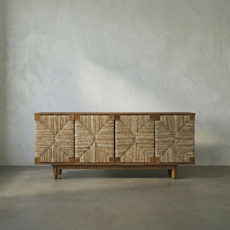 Brook Solid Wood Sideboard, Clear Coat Semi-Gloss Teak