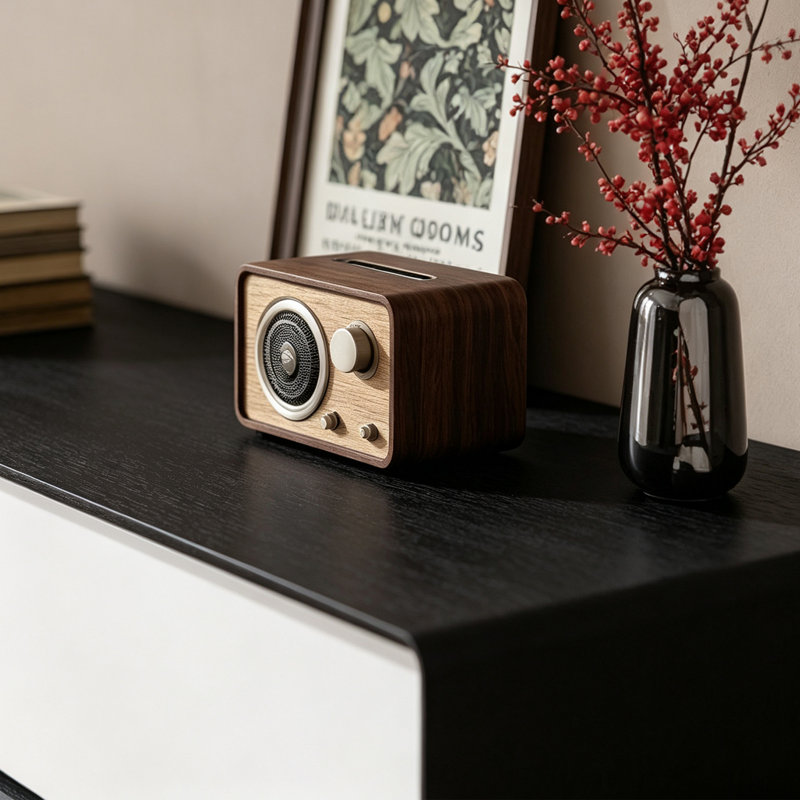 Simple Modern Rectangular White Wooden TV Stand
