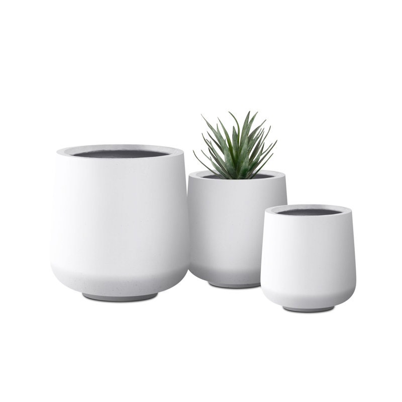 Khoi Pot Planter, Solid White