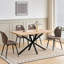 Dining Chairs - Contemporary Dining Chair - Comfortable Linen Dining Chairs - Metal Legs-246724160-264935828