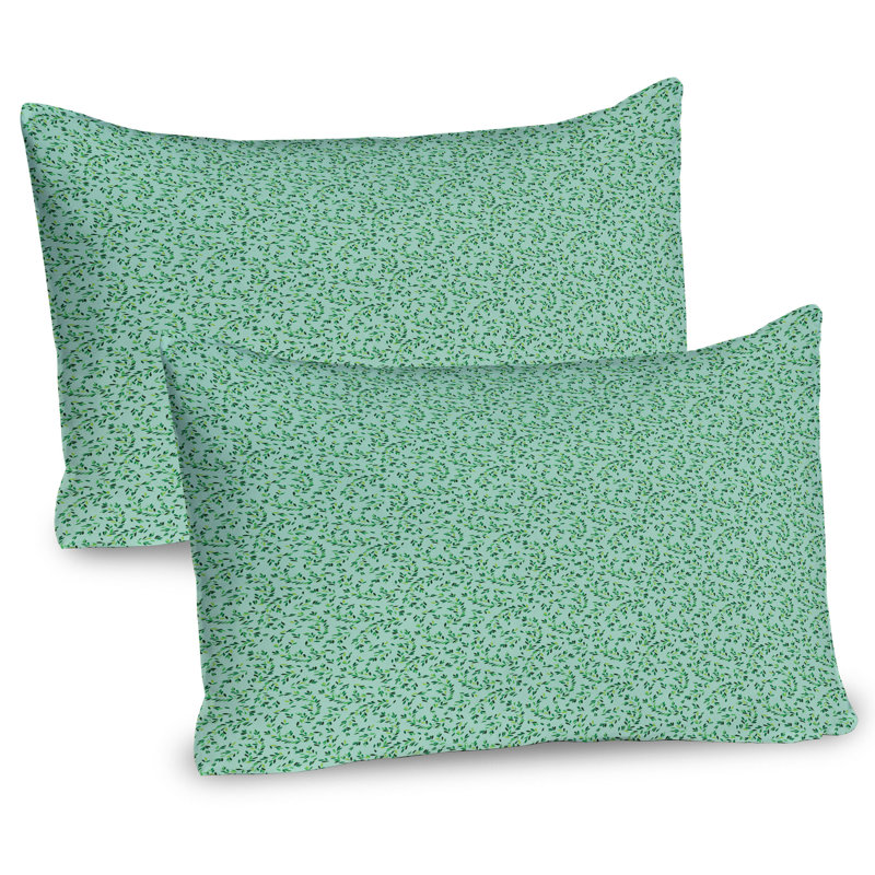 Ensemble de 2 taies décoratives Ambesonne Forest Swirly Curly Leafy Branches, H 20 po x l 36 po