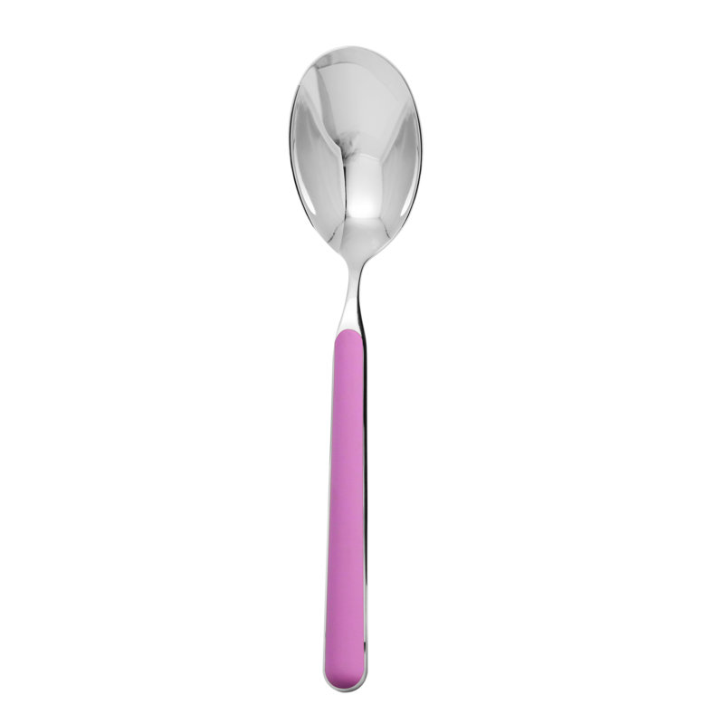 Cuillère de service mauve / fantaisie argentée