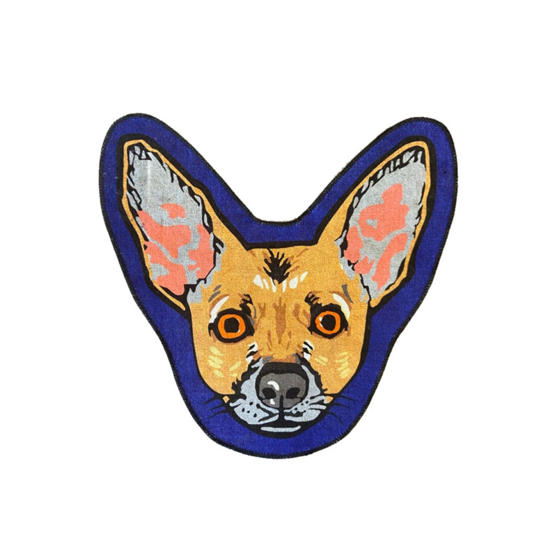 Cute Dog Patterned Carpet, Novelty 3'4" x 3'4"