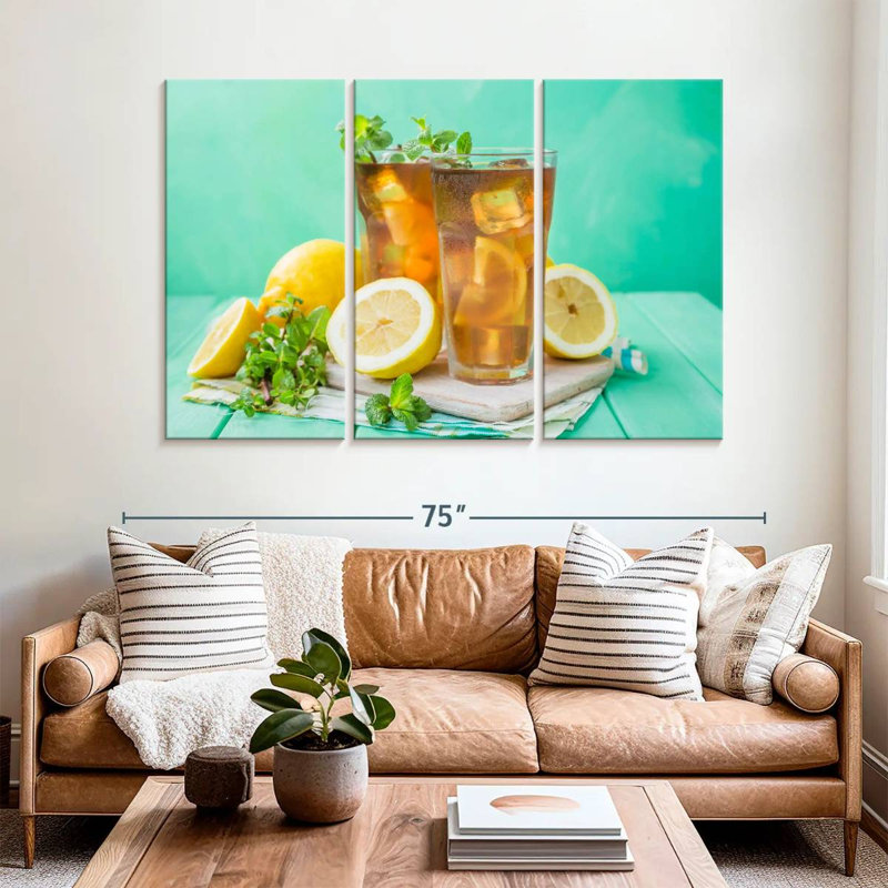Yarlin Lemon Iced Tea, 42" H x 65" W