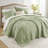 Mina Waffle Weave Textured Cozy Quilt Set-102616696-102616700