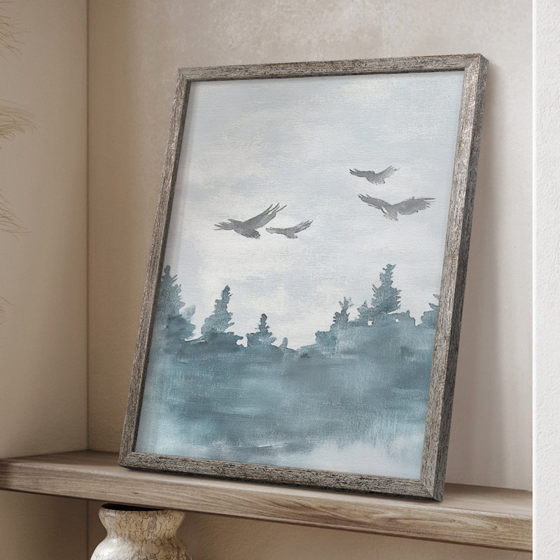 «Christmas Holiday Art CCII», reproduction encadrée - bois massif, H 15 po x l 12 po