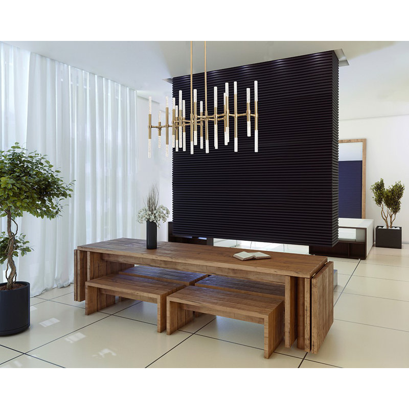 Turin 12 - Light LED Chandelier, Nickel, 18.5" H x 27" W x 27" D