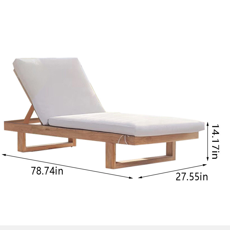 Chaise d'extérieur en teck