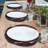 Beaded Handmade Placemats Set with Fall Pumpkin Design for Scratch-Free Holiday Table Decor-72752230