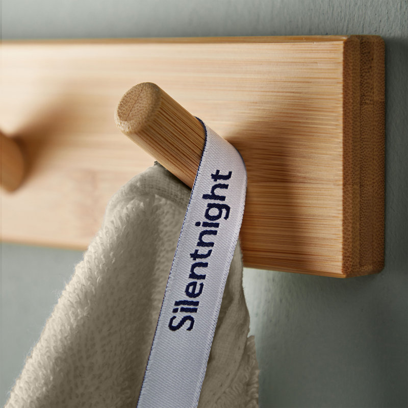 Silentnight Ribbed Cotton Bath Sheet Towel, Grey, Bath Sheets - 2 Pack