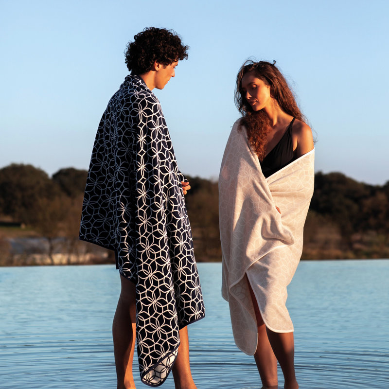 Sintra Beach Towel, Navy