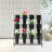 Mushkan Flower Display Stand With 12PCS Buckets, 3 Layers Metal with Wheels