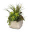 Faux Succulent Plant in Cement Pot