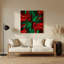 Gradient Abstract 87, art mural en métal brun-1279360452