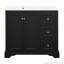 Meuble-lavabo de 36 po avec lavabo en céramique, tablette réglable en forme de U-116859028