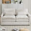 Luxueux canapé-lit en chenille avec coussins à double couche et accoudoirs ergonomiques pour un confort et un style ultimes-921280832