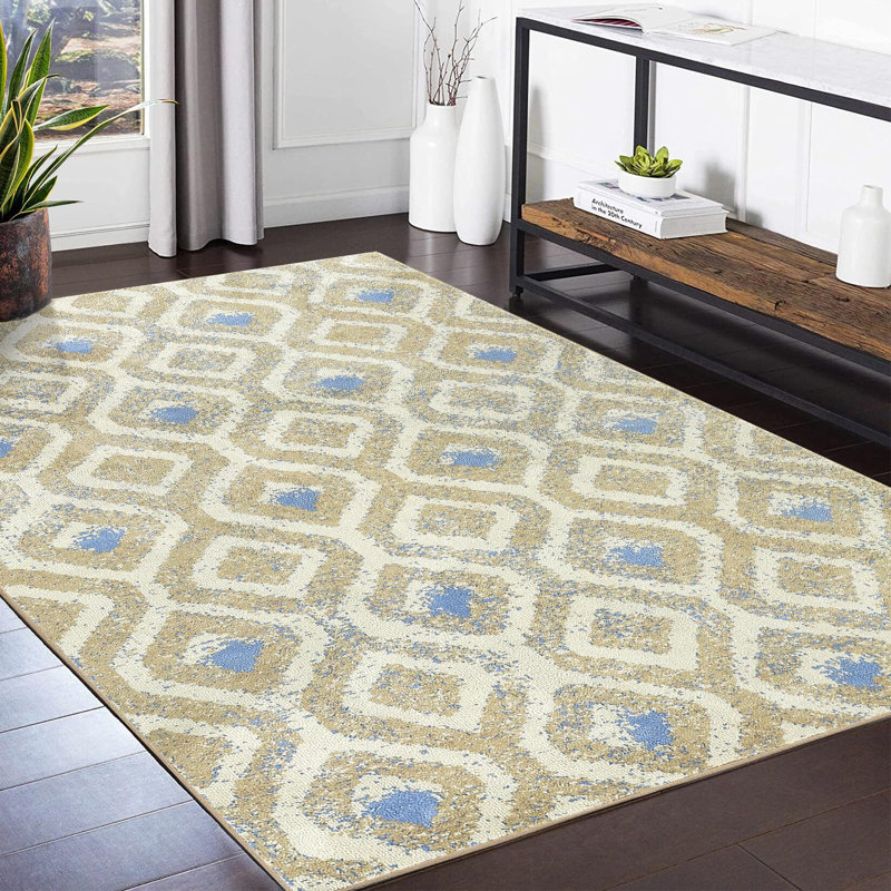 Tapis à motif géométrique moderne Modern Abstract Rugs, Rectangle 10 pi x 13 pi