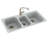 44'' L Triple Bowl Solid Surface Kitchen Sink-88592970-38293840