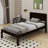 Chares Wood Platform Bed With Headboard-711956073-711956069