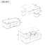 Ensemble de tables basses de luxe convertibles avec rangement intégré-129862954
