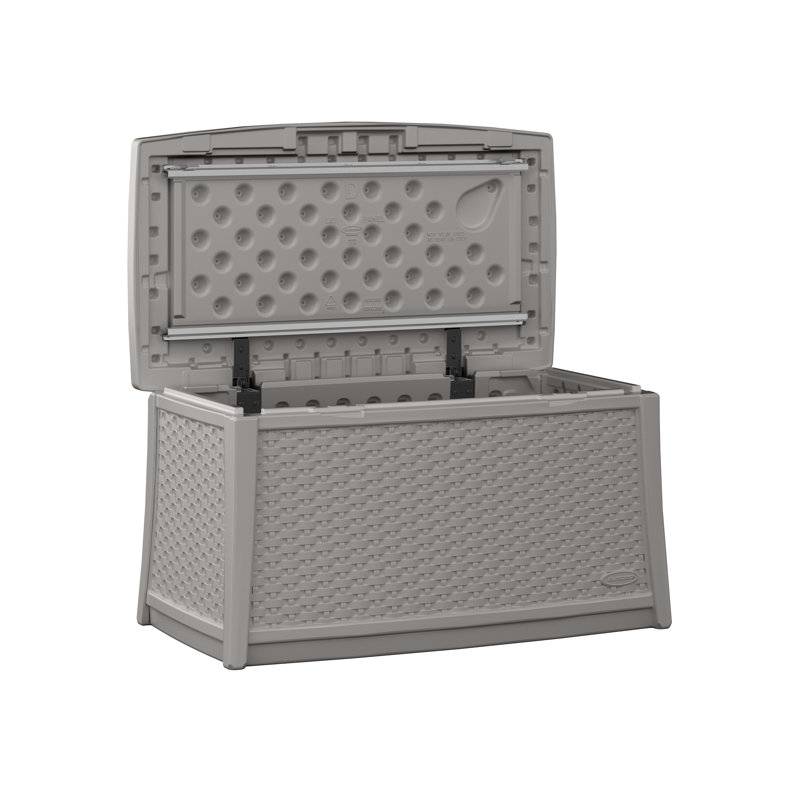Rectangular Resin Outdoor Coffee Table, Dove Gray