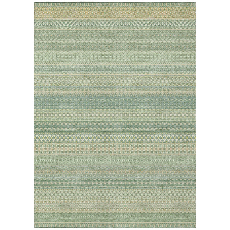 Langley Street Kinslee Washable Striped Indoor / Outdoor Rug & Reviews ...